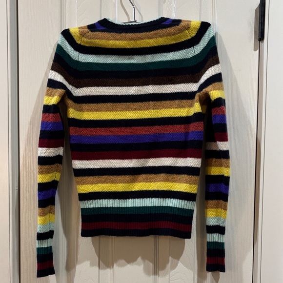 J. Crew Colorful Striped Crew Neck Sweater - Picture 3 of 9